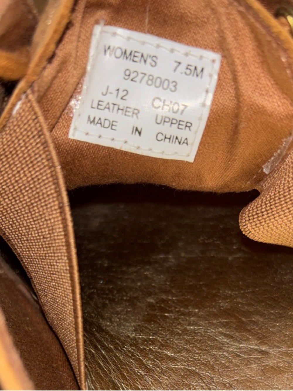 Sperry Women’s Tan Nubuck Leather Lace Up Oxford Shoes - 7.5 - Picture 7 of 7